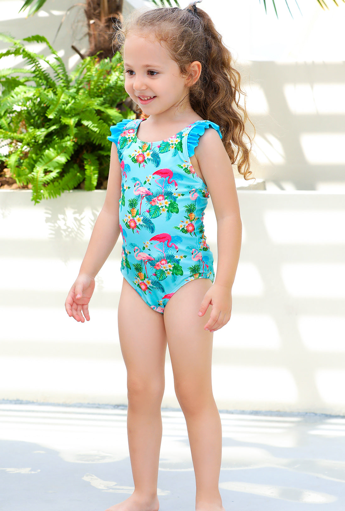 Ruffle Swimsuit for Girls 3-10Y